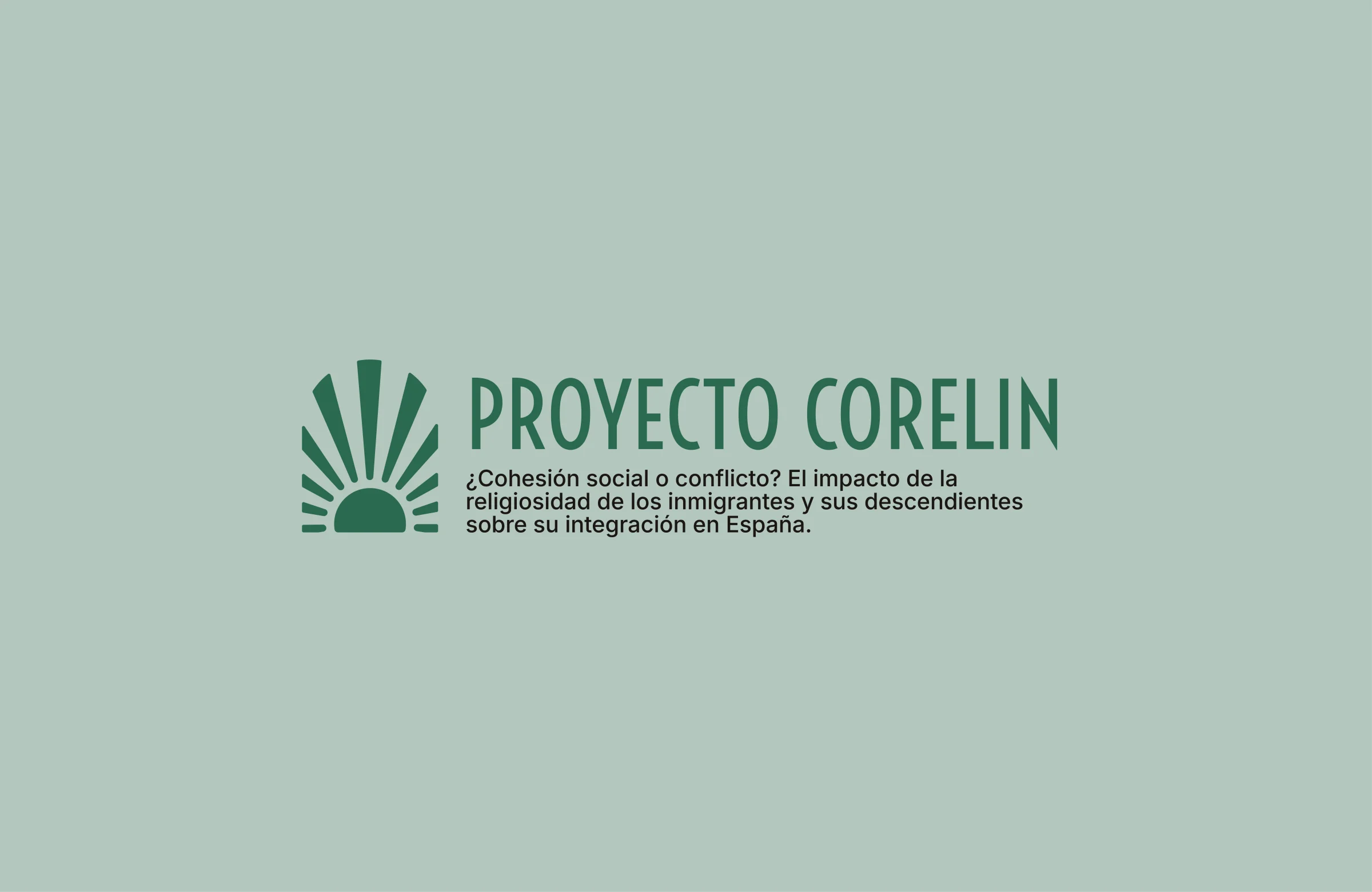Logotipo de CORELIN en verde sobre fondo salvia